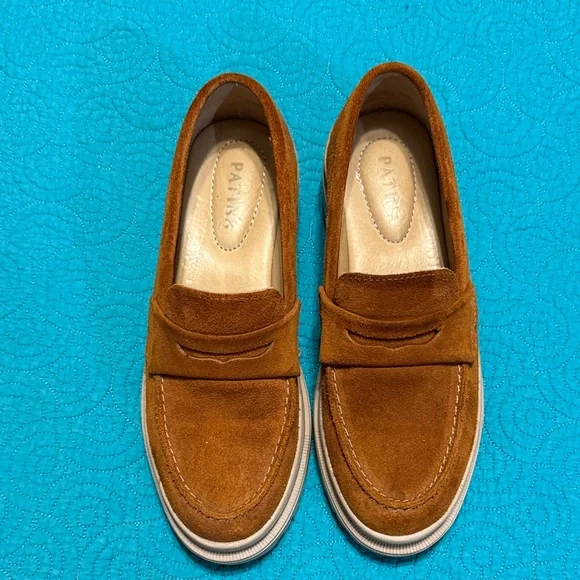Patina | Shoes | Ladies Brown Suede Loafers | Poshmark display picture 3
